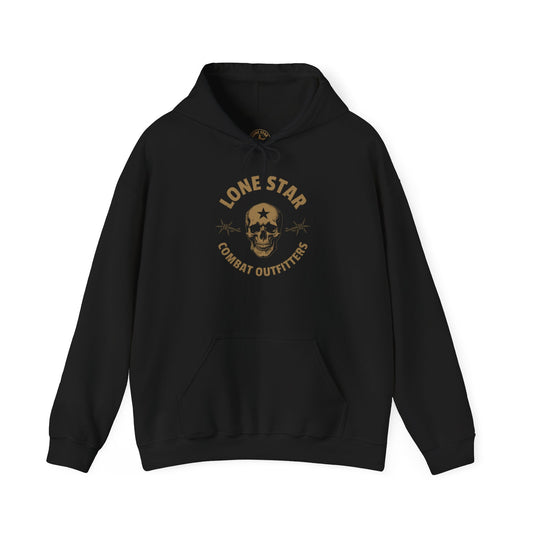 Lone Star Combat Outfitters Skull Hoodie — Military Tactical Logo Sweatshirt