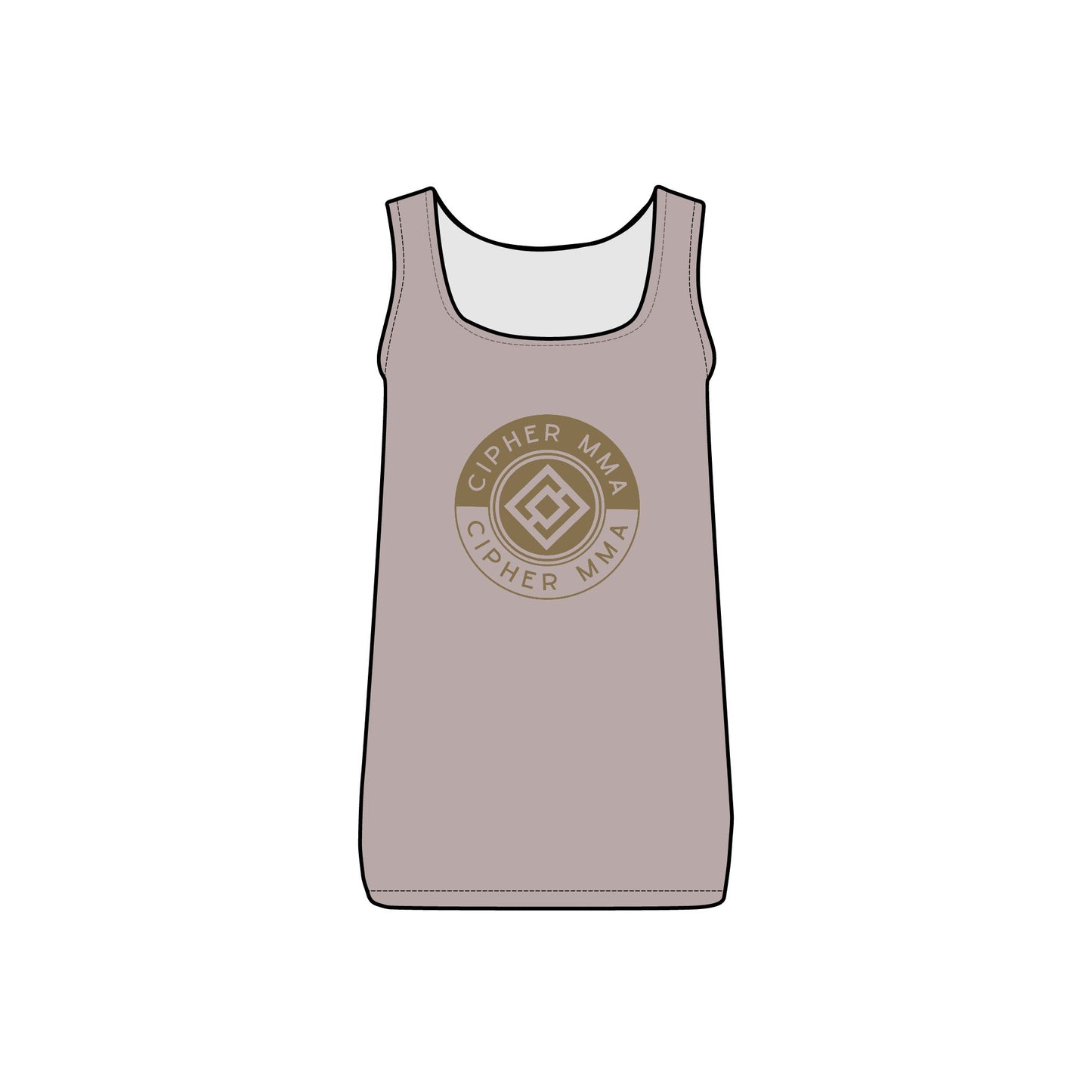 CIPHER MMA Women's Micro Ribbed Tank - Stylish Activewear Top