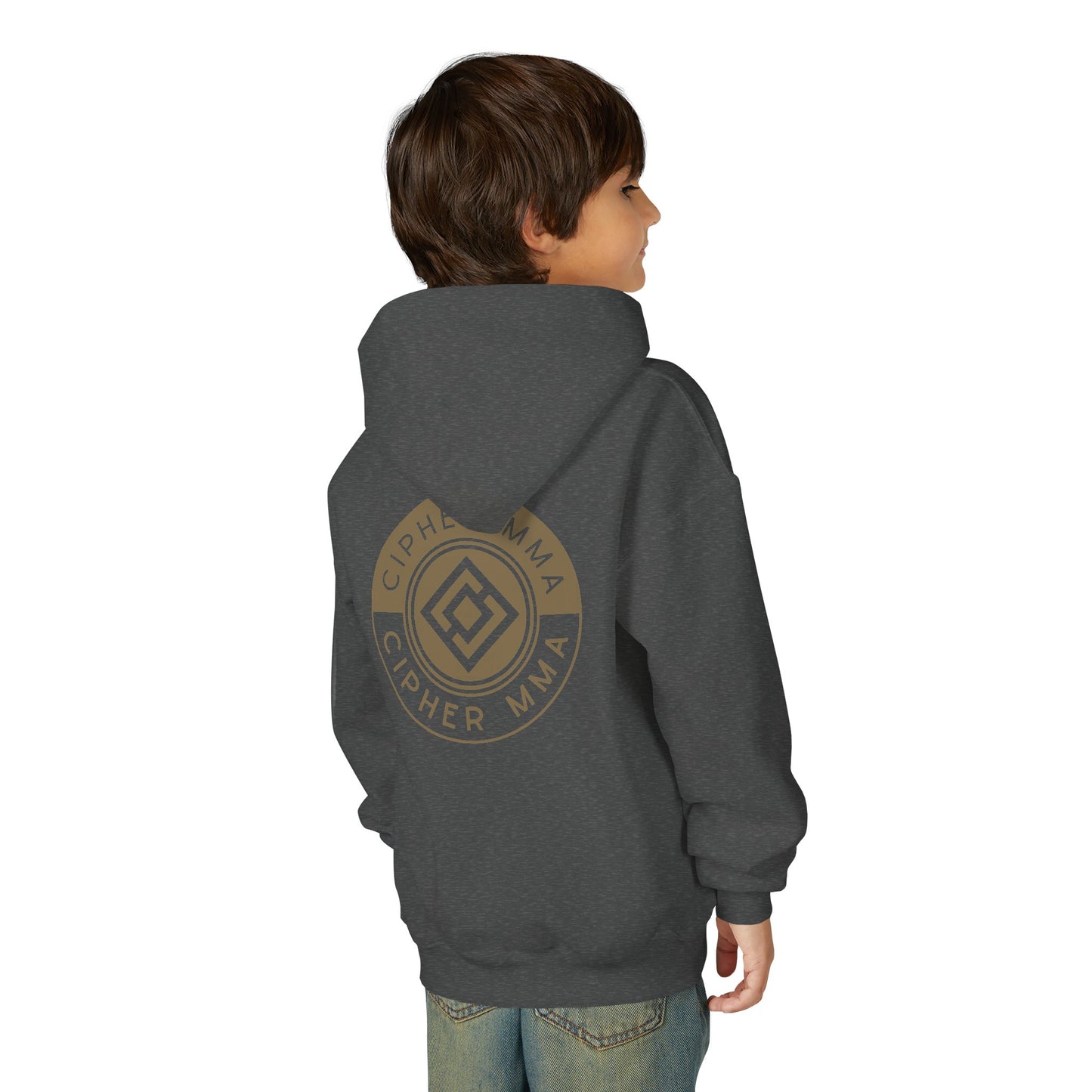 Cipher MMA Youth Hoodie — Athletic Martial Arts Logo Pullover