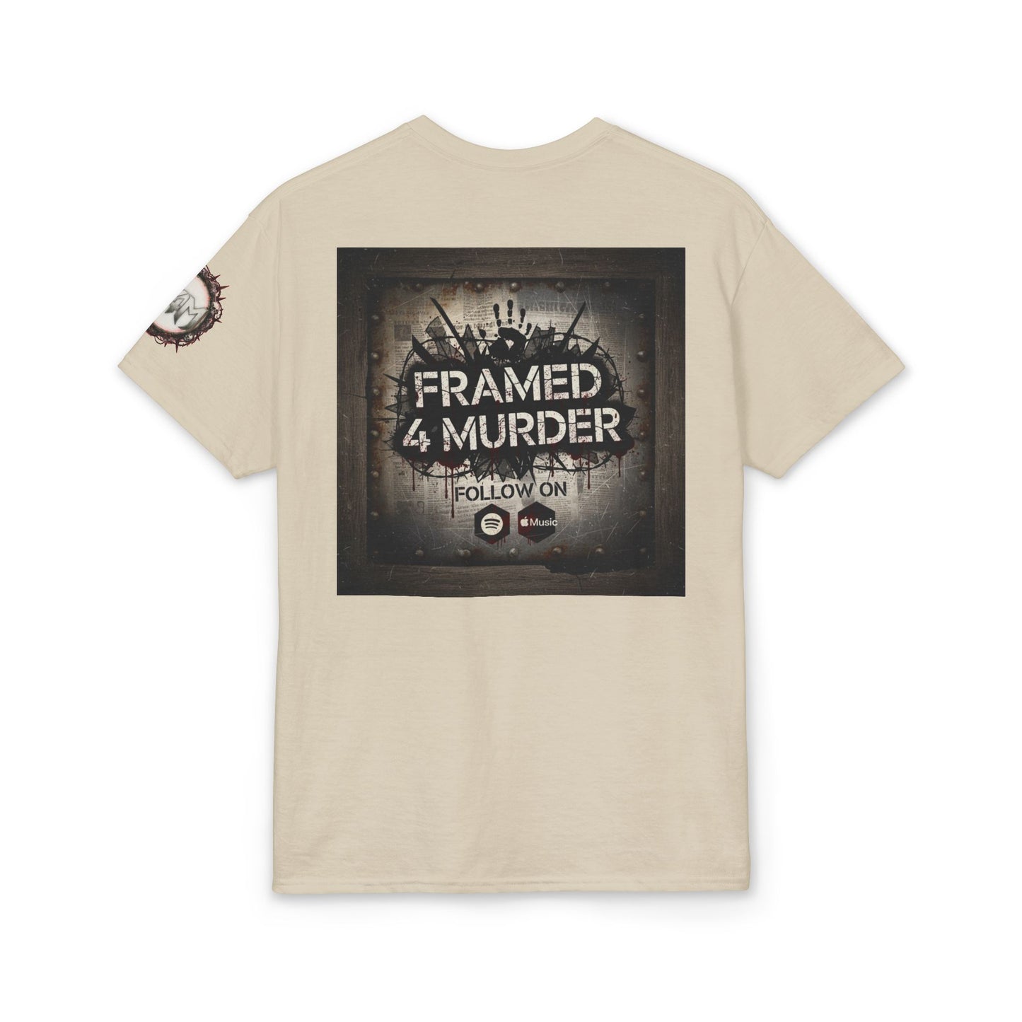 Framed 4 Murder Logo T-Shirt w/sleeve — Rock Fan Tee