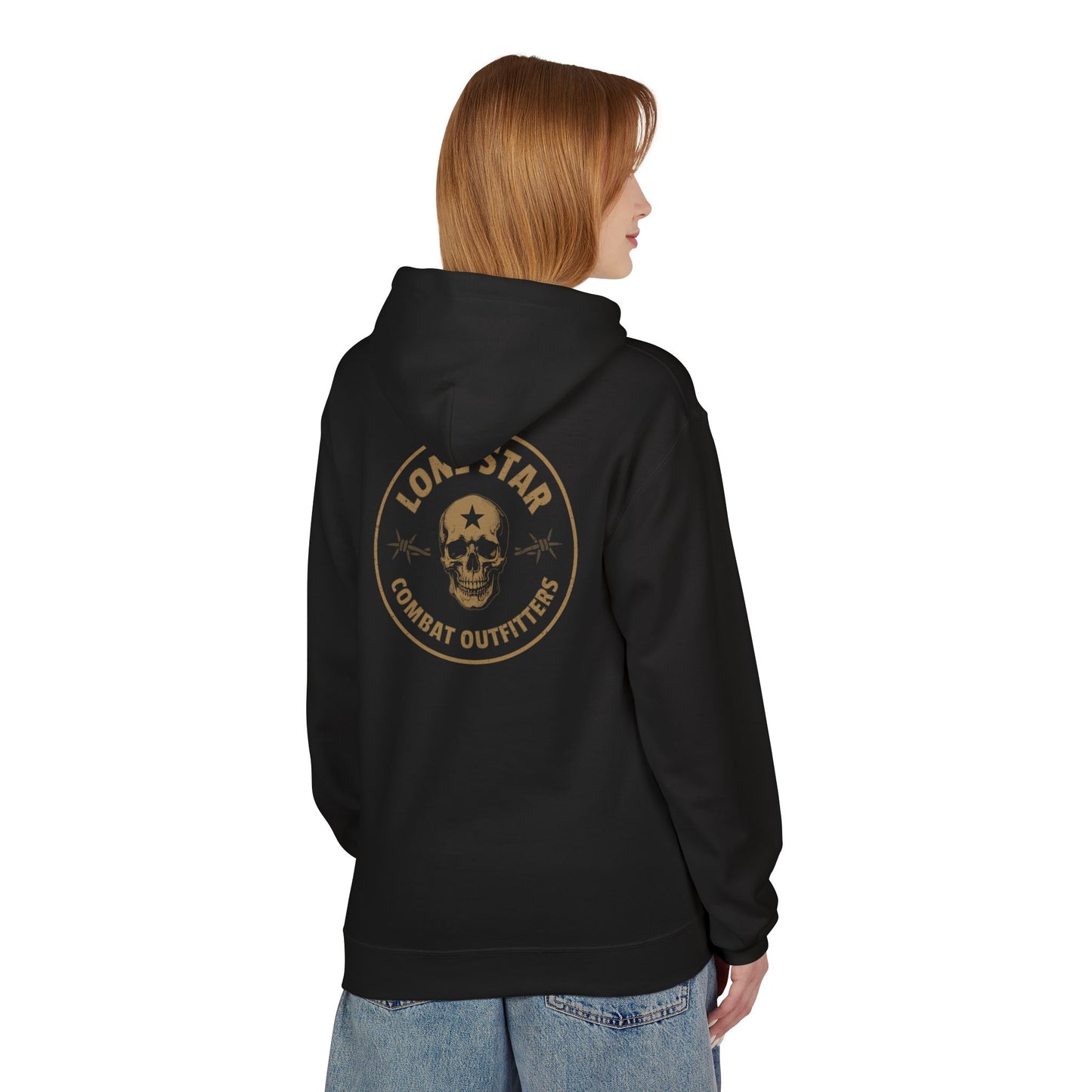 Lone Star Combat Outfitters Skull Hoodie — Vintage Military Tactical Pullover