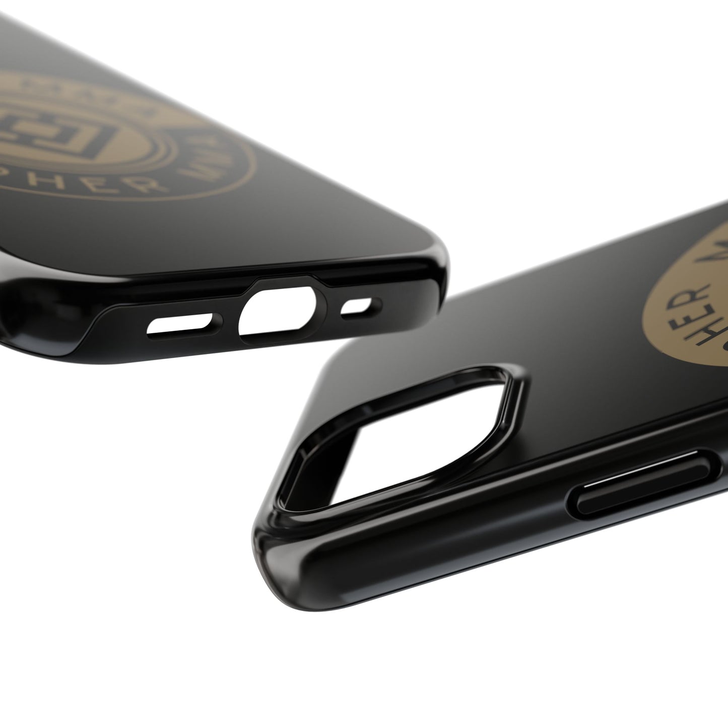 Cipher MMA Tough Phone Case — Black Protective Phone Cover with Gold Logo
