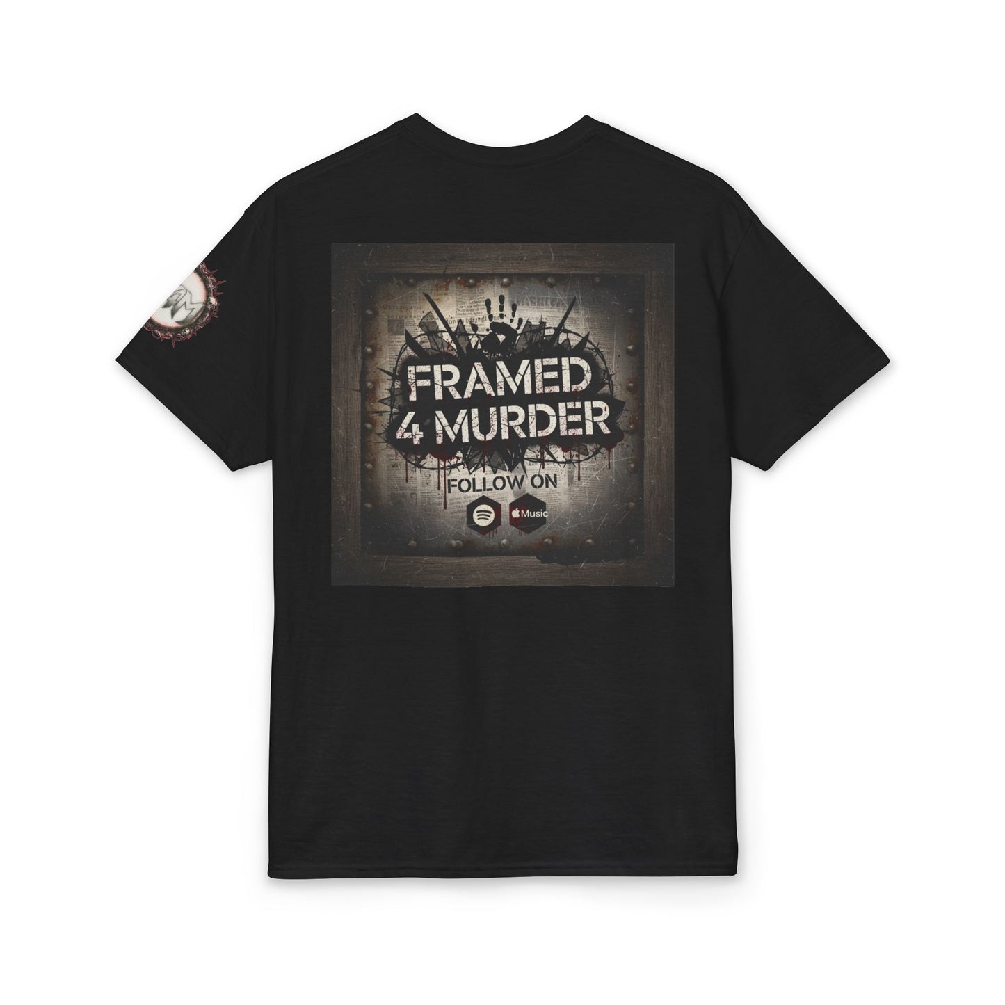 Framed 4 Murder Logo T-Shirt w/sleeve — Rock Fan Tee