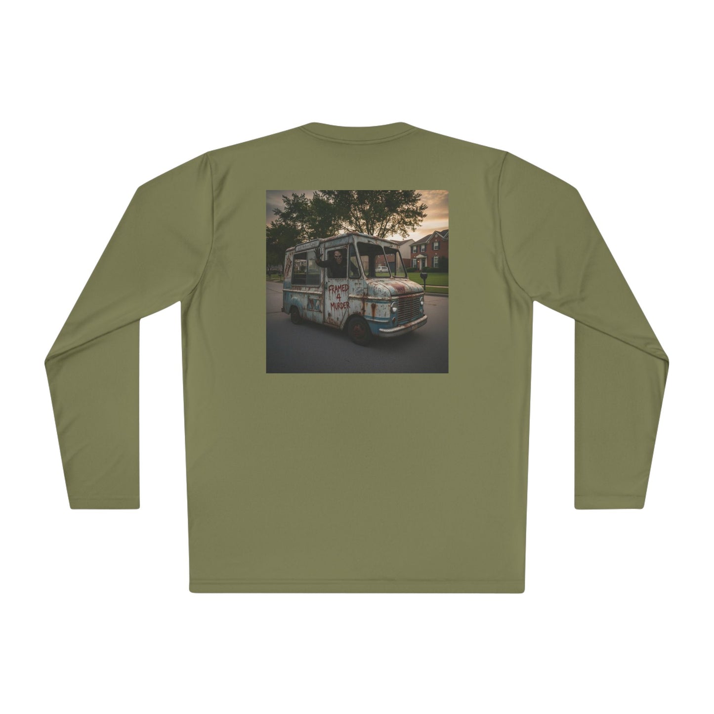Vintage Ice Cream Truck Killer Long Sleeve Tee — Retro Photographic Tee