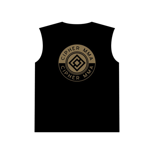 Cipher MMA Muscle Tank – Retro Martial Arts Logo Sleeveless Top