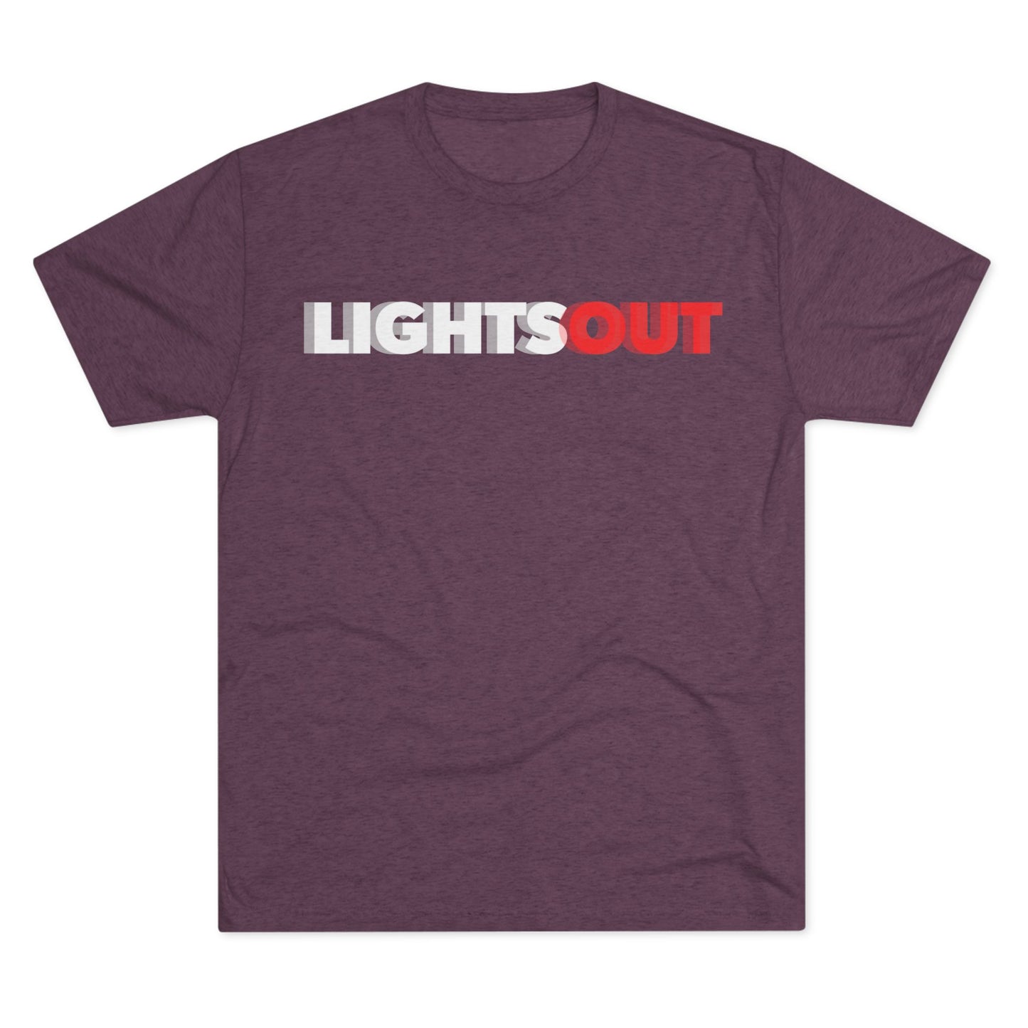 Lights Out Crew Tee (Seeing Double) — Retro Bold Logo T-Shirt