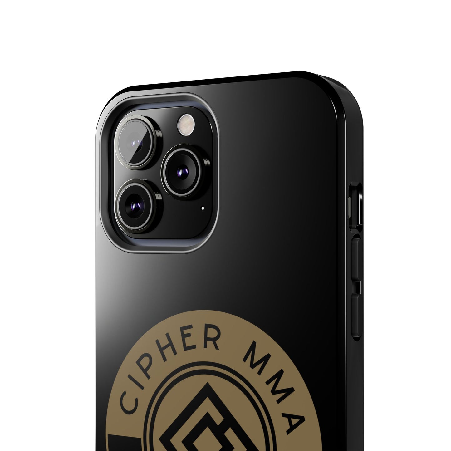 Cipher MMA Tough Phone Case — Black Protective Phone Cover with Gold Logo