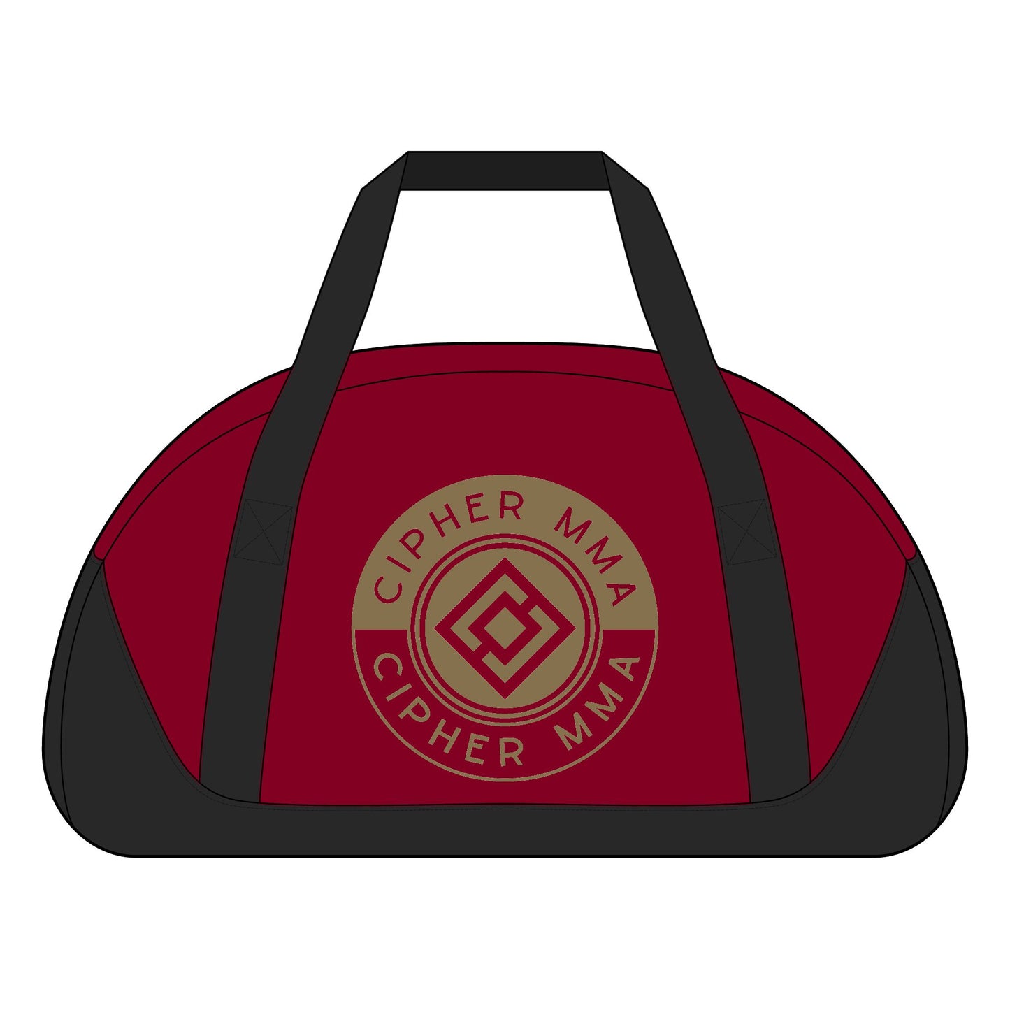 Cipher MMA Access Dome Duffel Bag — Gym Travel Sports Duffel with Logo
