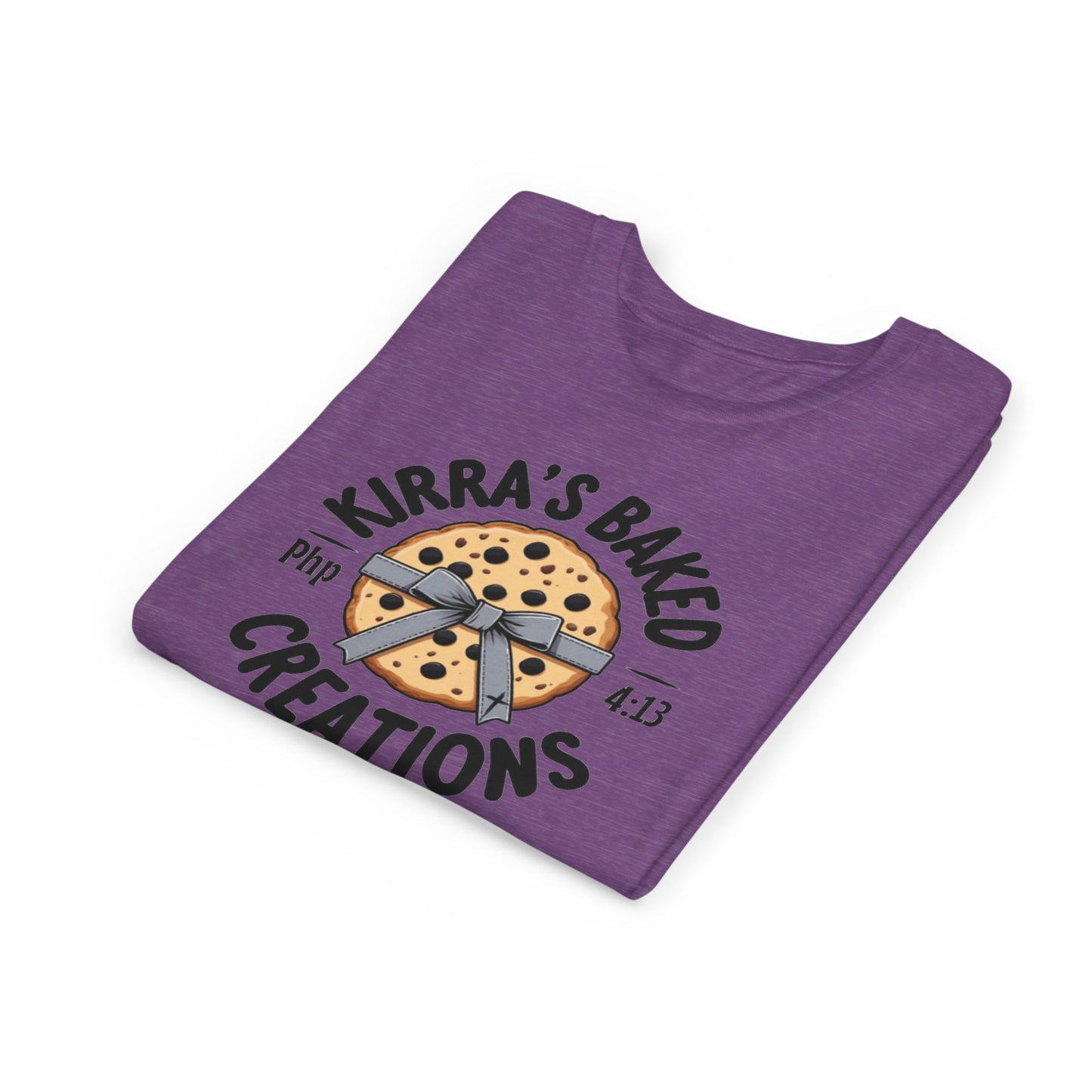 Kids Cookie Baker Logo Tee — "Kirra's Baked Creations" Youth Short Sleeve Shirt
