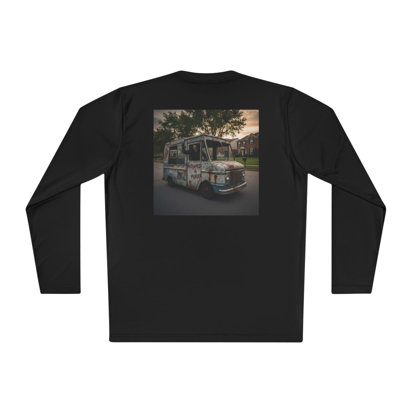 Vintage Ice Cream Truck Killer Long Sleeve Tee — Retro Photographic Tee