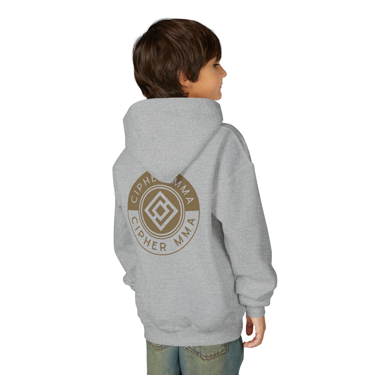 Cipher MMA Youth Hoodie — Athletic Martial Arts Logo Pullover