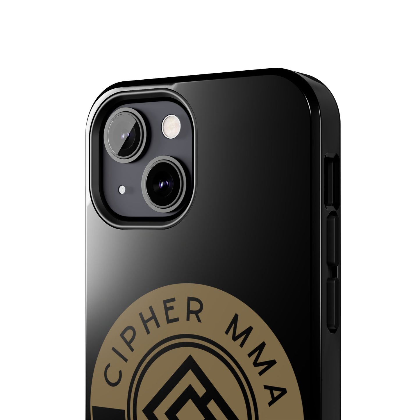 Cipher MMA Tough Phone Case — Black Protective Phone Cover with Gold Logo