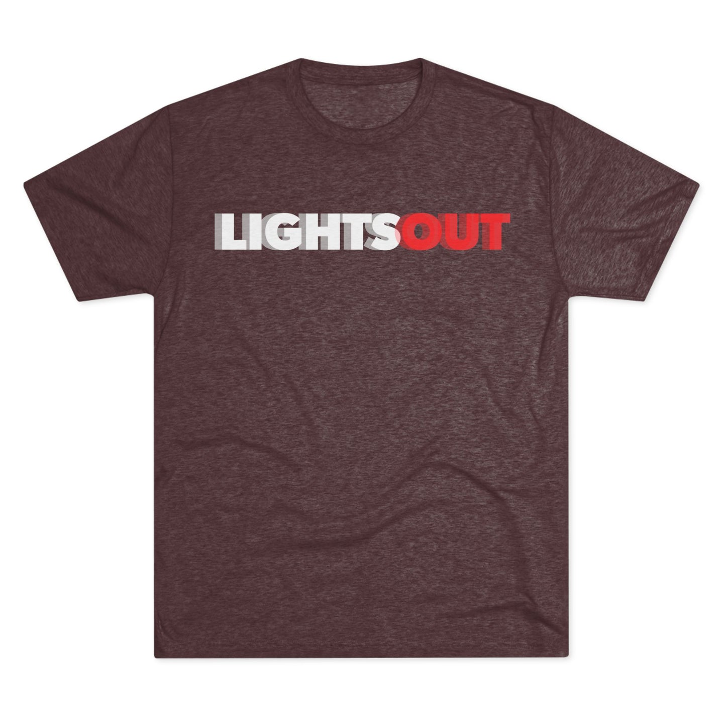 Lights Out Crew Tee (Seeing Double) — Retro Bold Logo T-Shirt