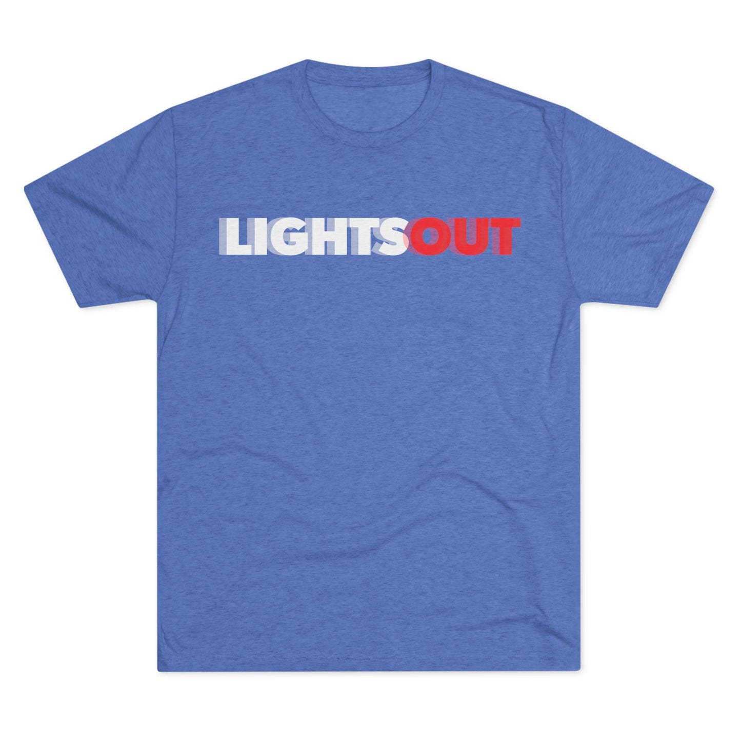 Lights Out Crew Tee (Seeing Double) — Retro Bold Logo T-Shirt