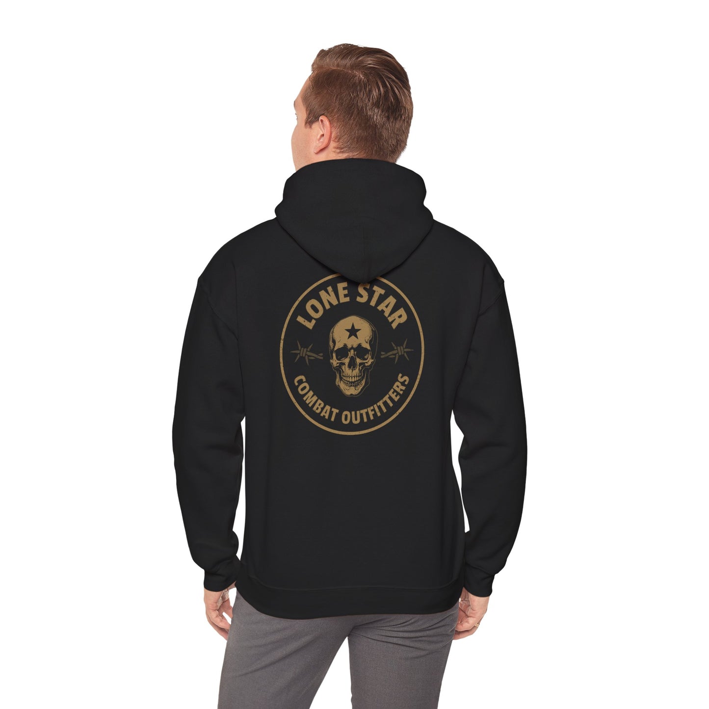Lone Star Combat Outfitters Skull Hoodie — Military Tactical Logo Sweatshirt