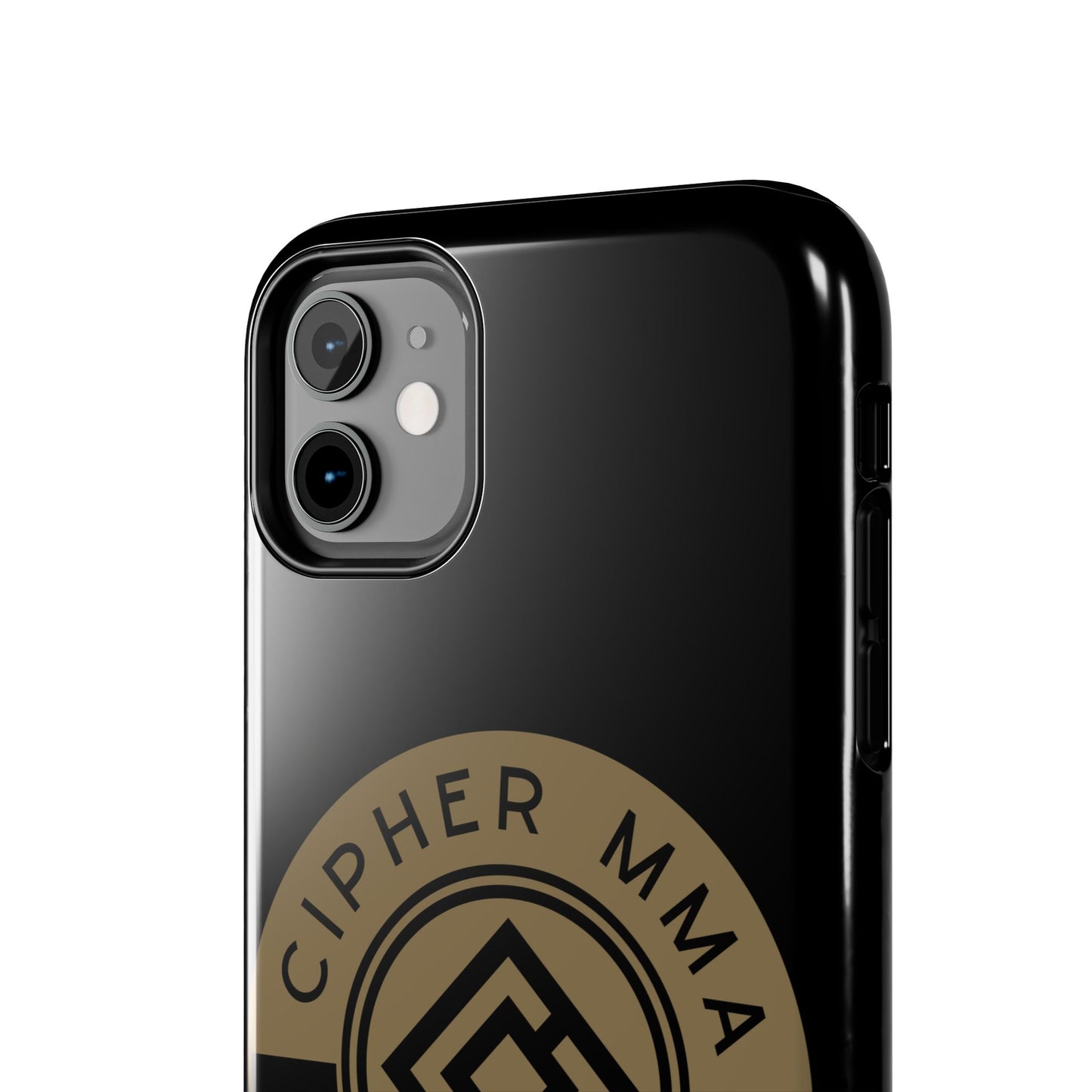 Cipher MMA Tough Phone Case — Black Protective Phone Cover with Gold Logo