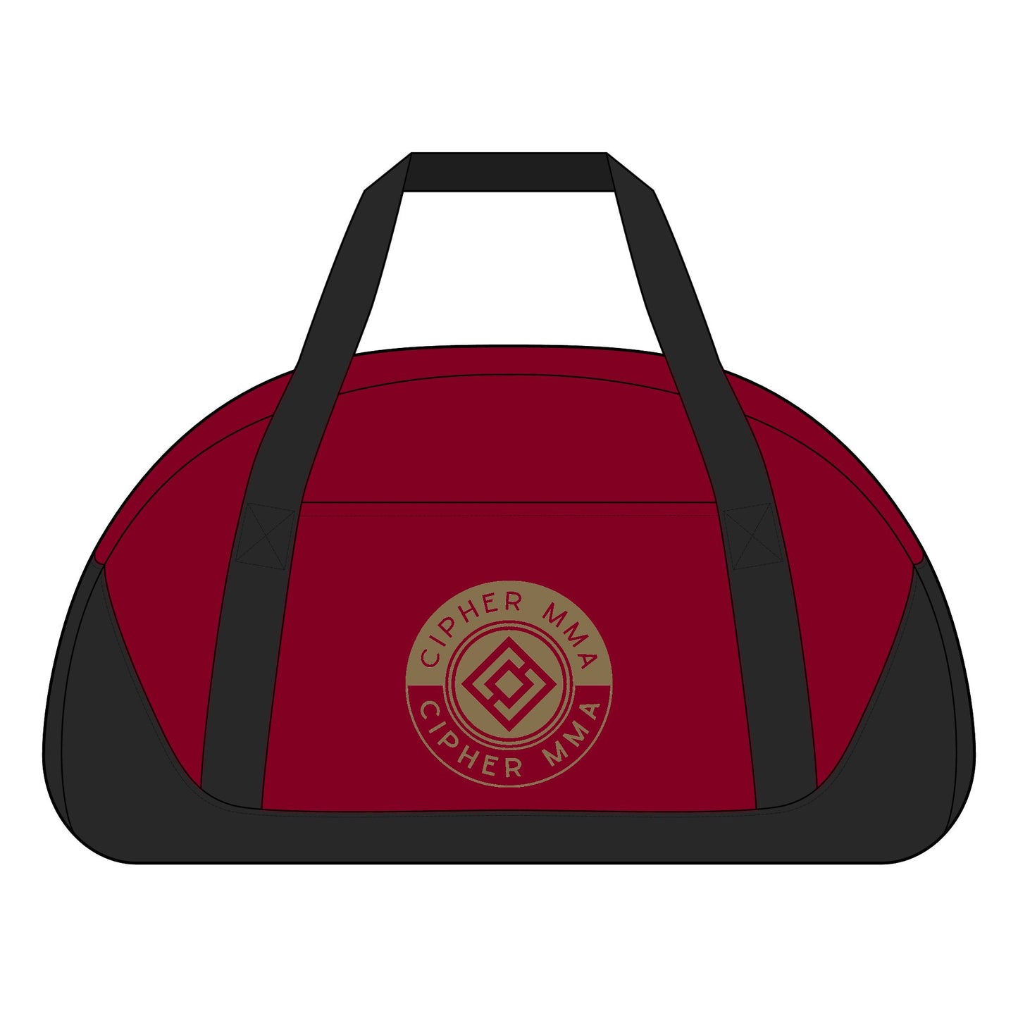 Cipher MMA Access Dome Duffel Bag — Gym Travel Sports Duffel with Logo