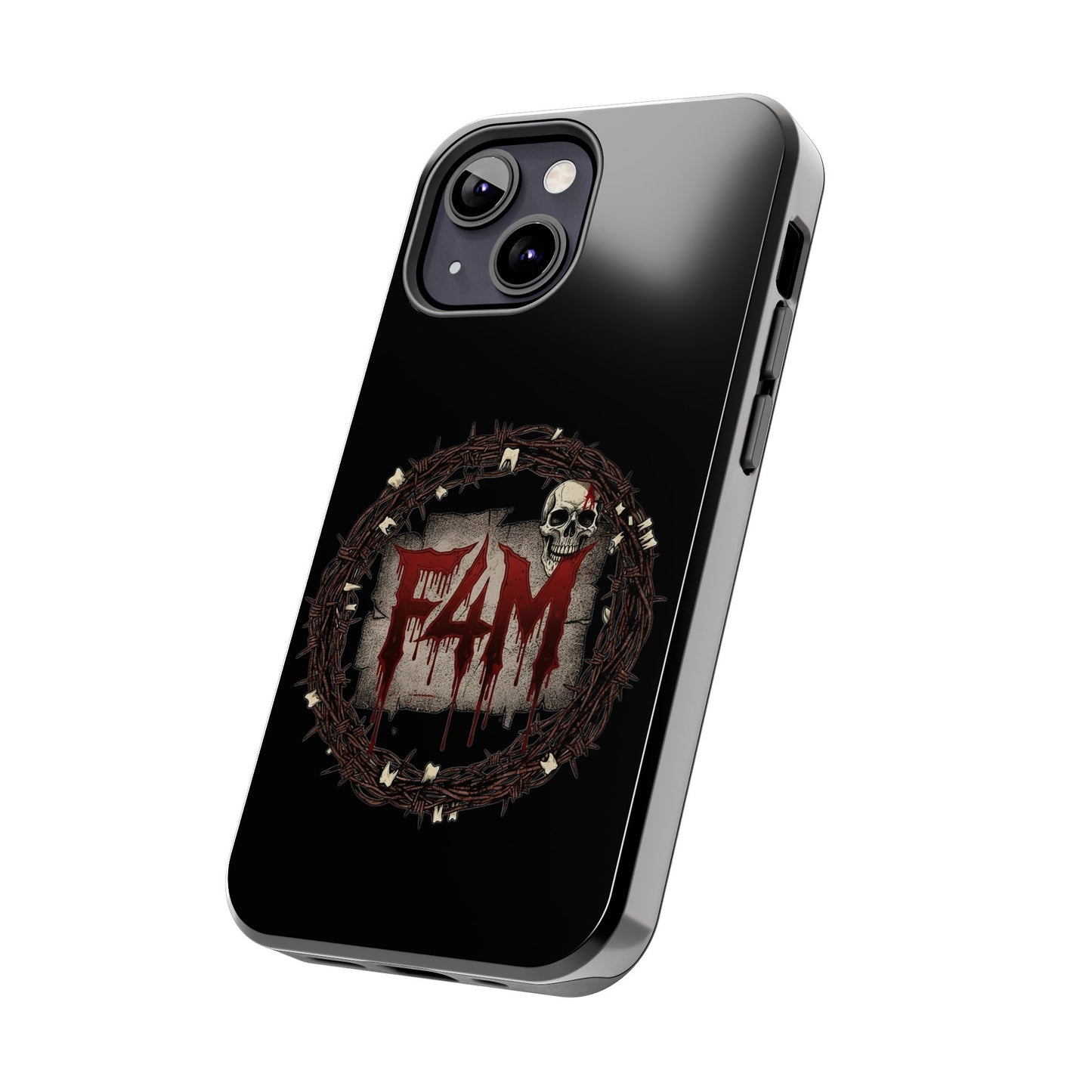 Skull Wreath "F4M" Tough Phone Case (I-Phone or Samsung) — Gothic Horror Protective Cover