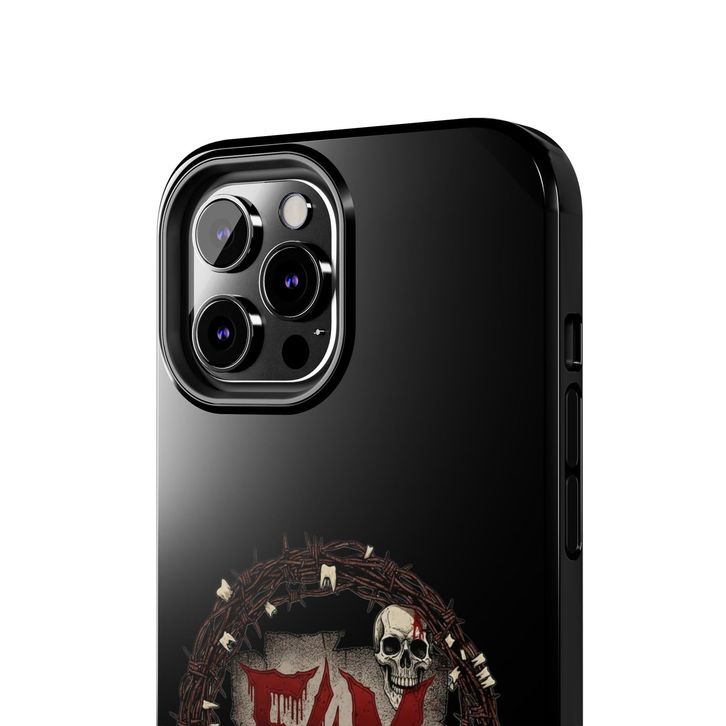Skull Wreath "F4M" Tough Phone Case (I-Phone or Samsung) — Gothic Horror Protective Cover