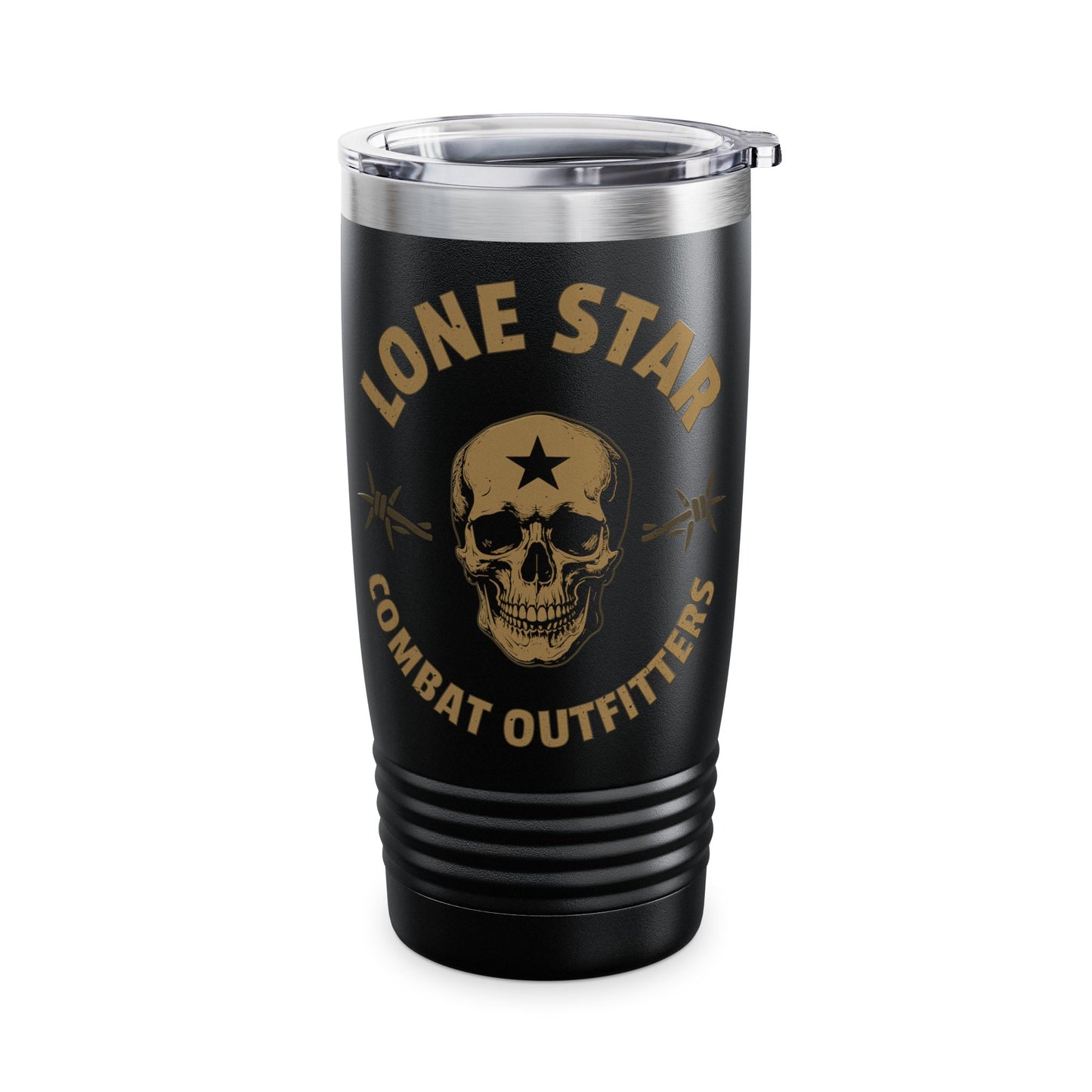 20oz Tumbler — Lone Star Combat Outfitters Skull Logo Insulated Travel Mug