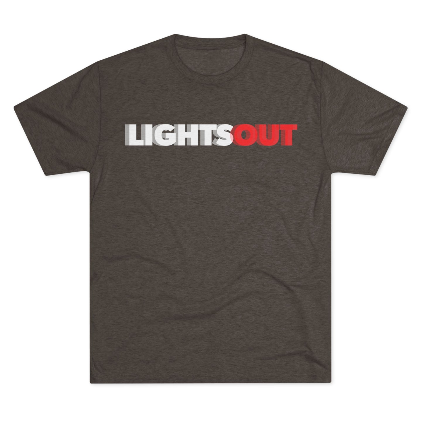 Lights Out Crew Tee (Seeing Double) — Retro Bold Logo T-Shirt