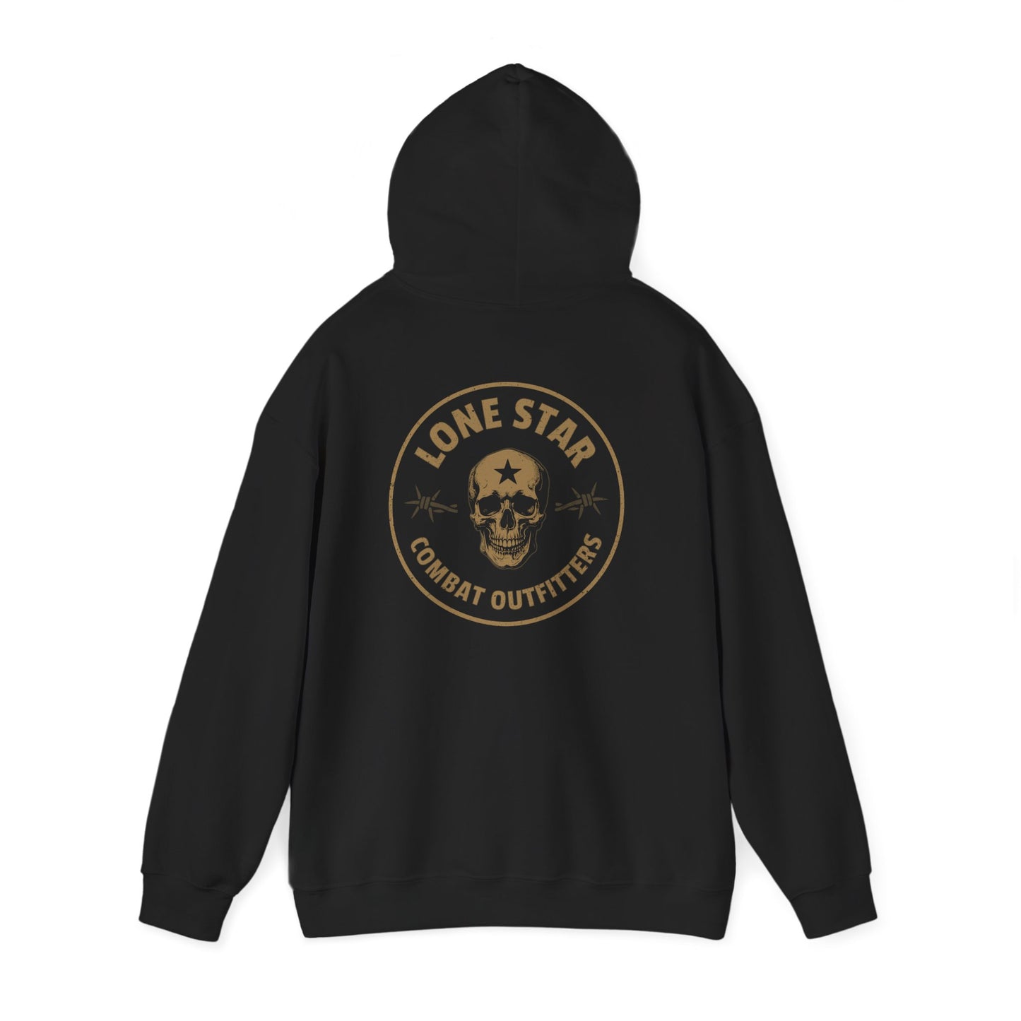 Lone Star Combat Outfitters Skull Hoodie — Military Tactical Logo Sweatshirt