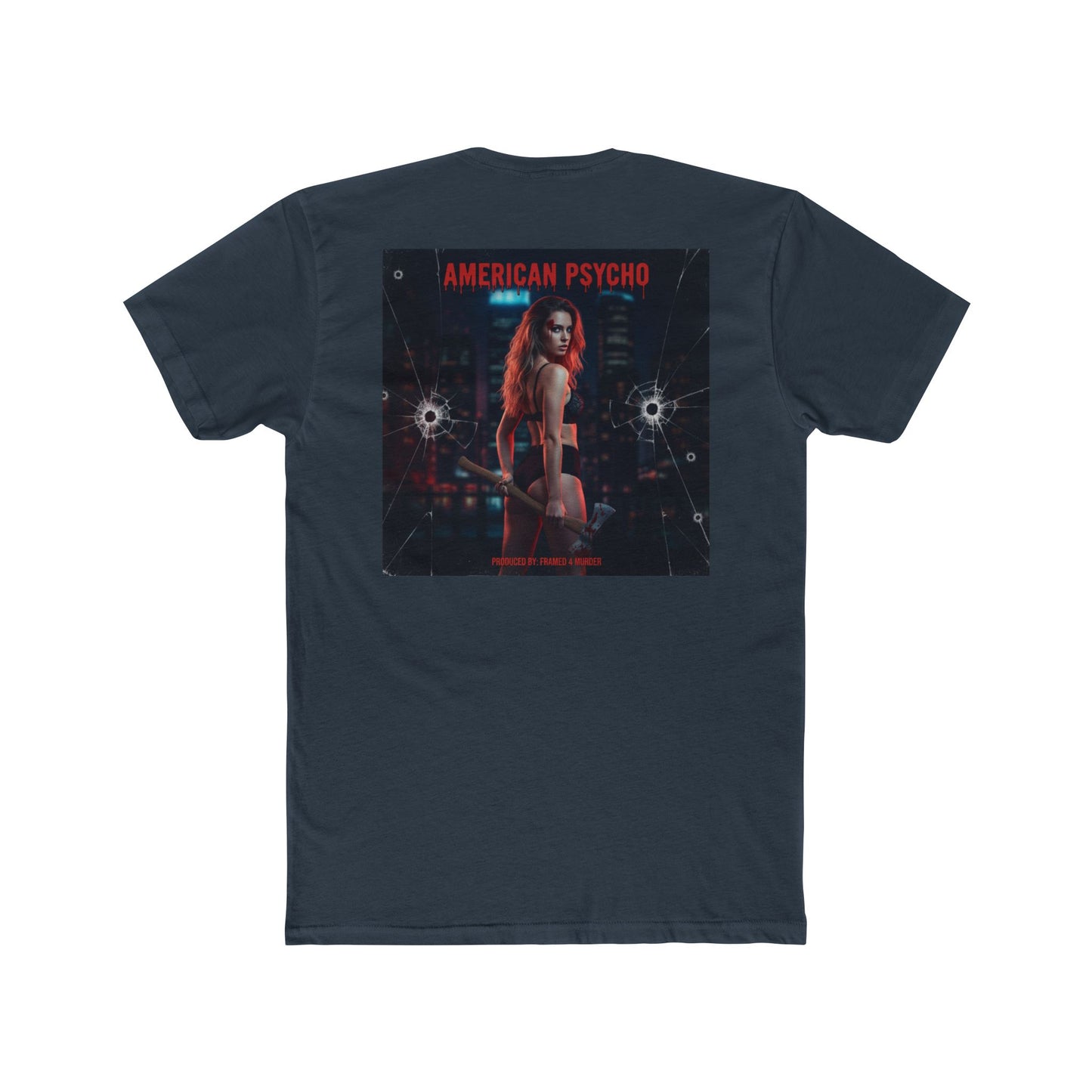 American Psycho Graphic Tee — First Album Cover from F4M