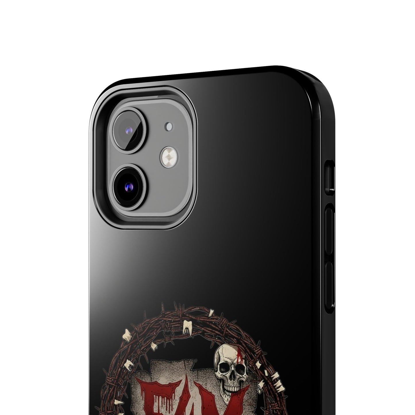 Skull Wreath "F4M" Tough Phone Case (I-Phone or Samsung) — Gothic Horror Protective Cover