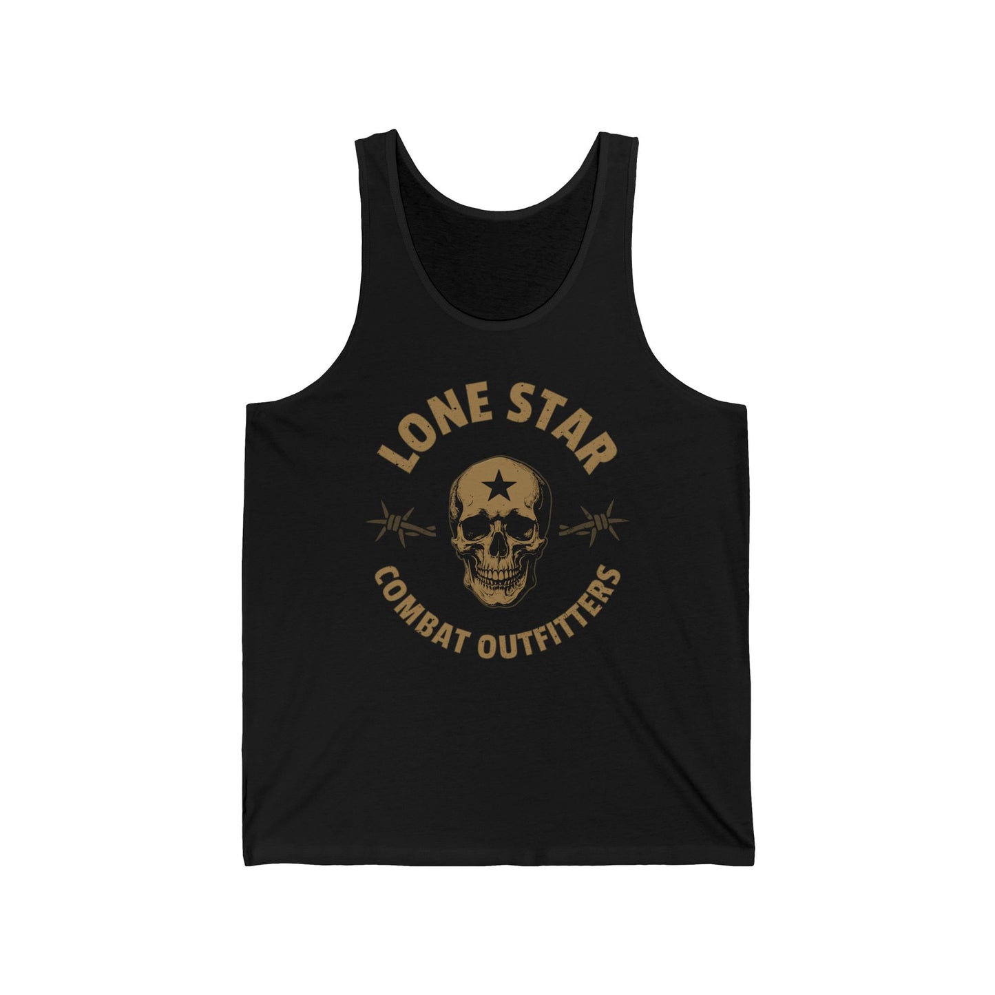 Lone Star Combat Outfitters Skull Tank Top — Military-Inspired Graphic Jersey Tank