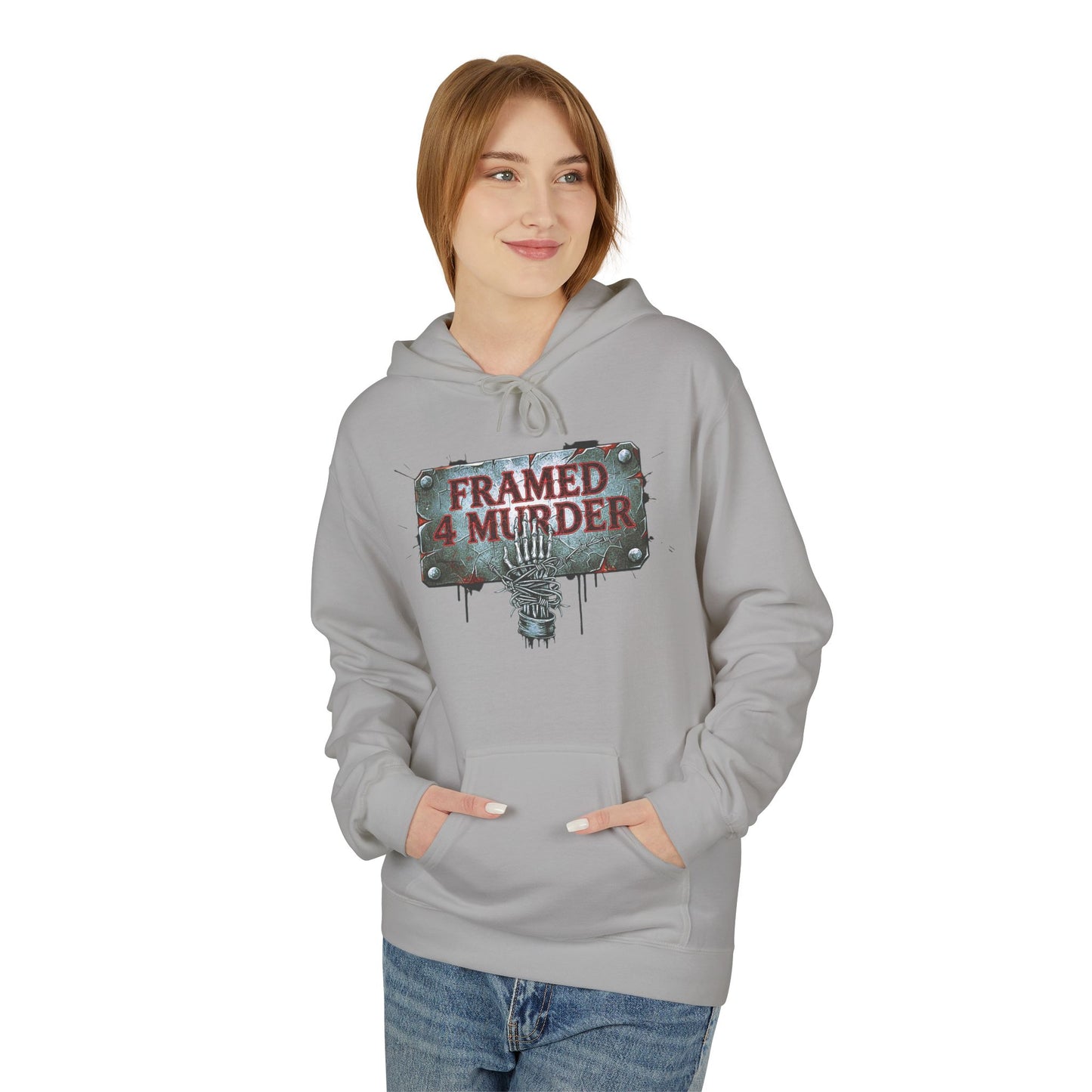 Framed 4 Murder Graphic Hoodie — Rock Band Logo Pullover