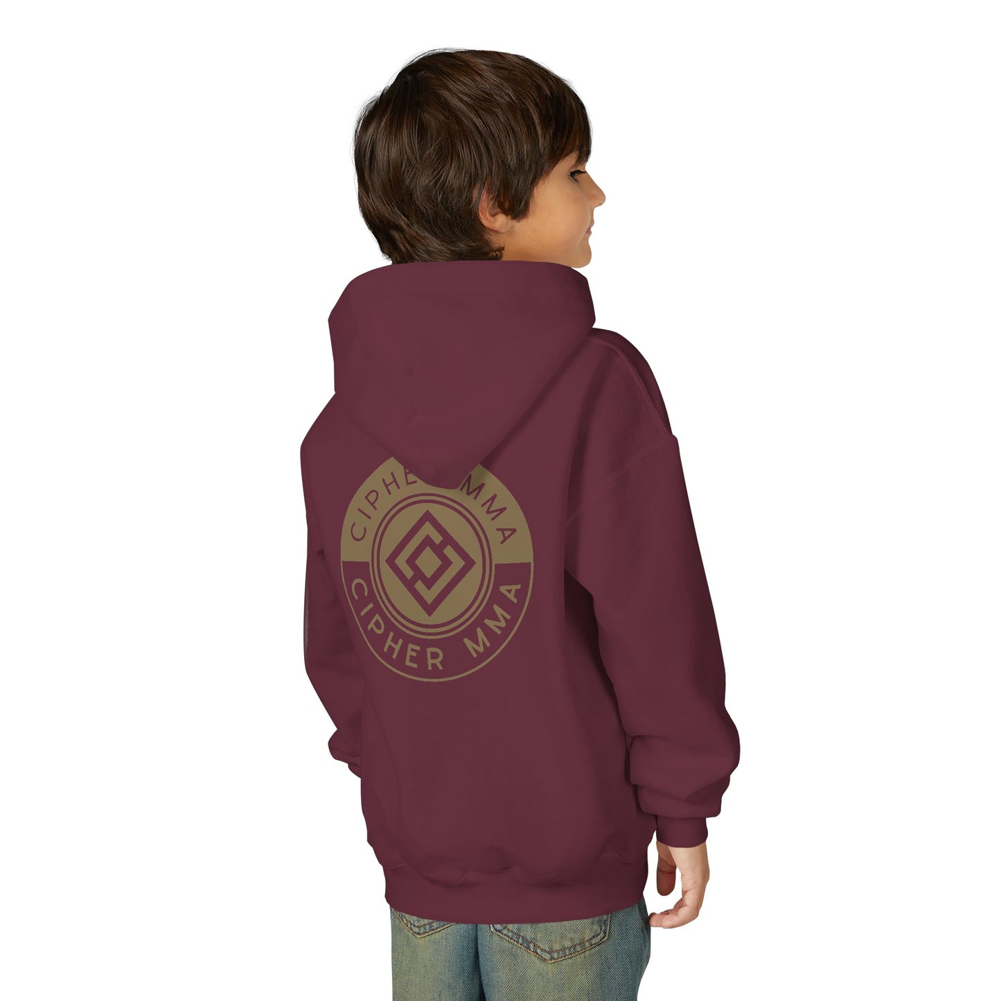 Cipher MMA Youth Hoodie — Athletic Martial Arts Logo Pullover