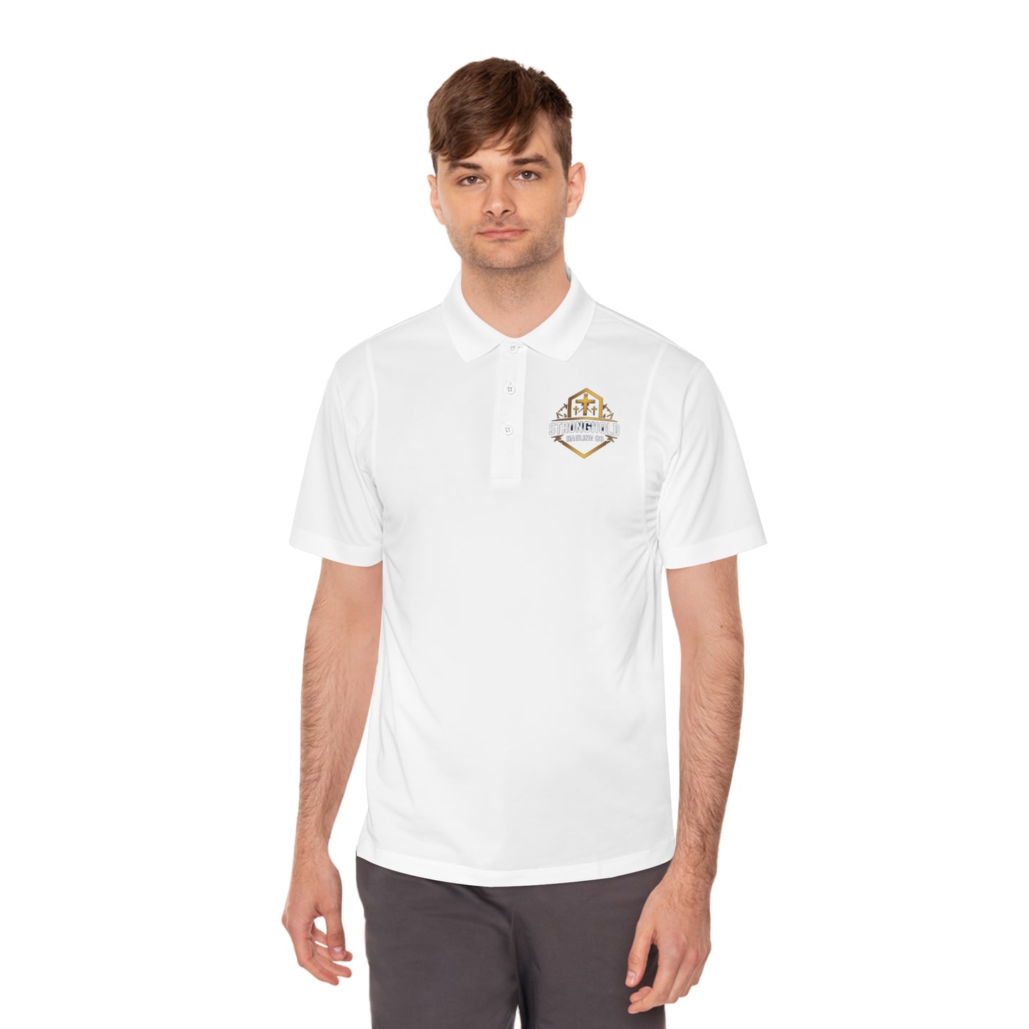 Stronghold Hauling Co. Logo Polo — Men's Performance Sport Polo