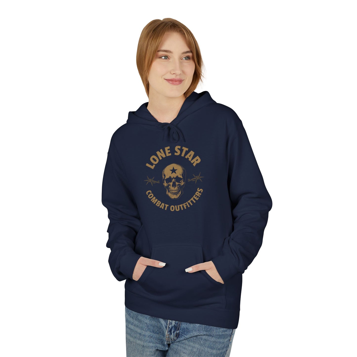 Lone Star Combat Outfitters Skull Hoodie — Vintage Military Tactical Pullover