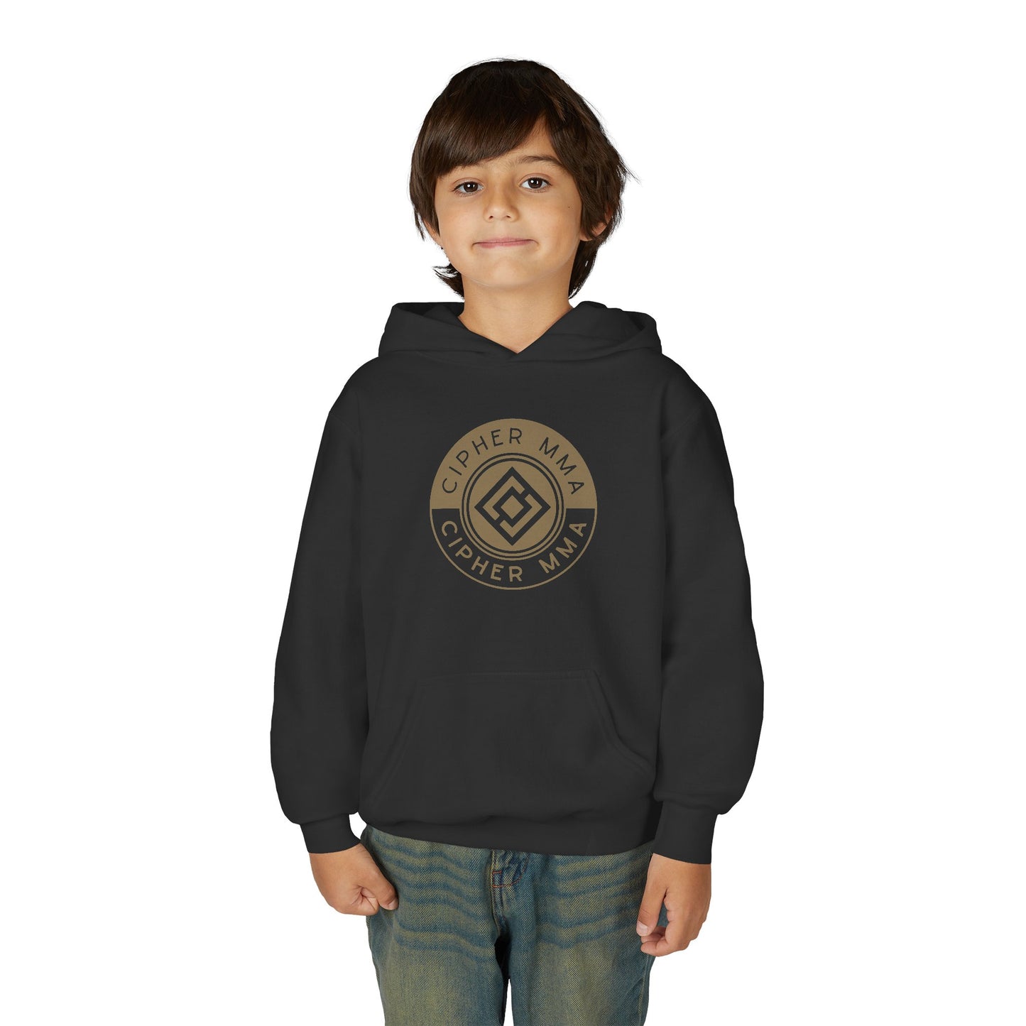 Cipher MMA Youth Hoodie — Athletic Martial Arts Logo Pullover