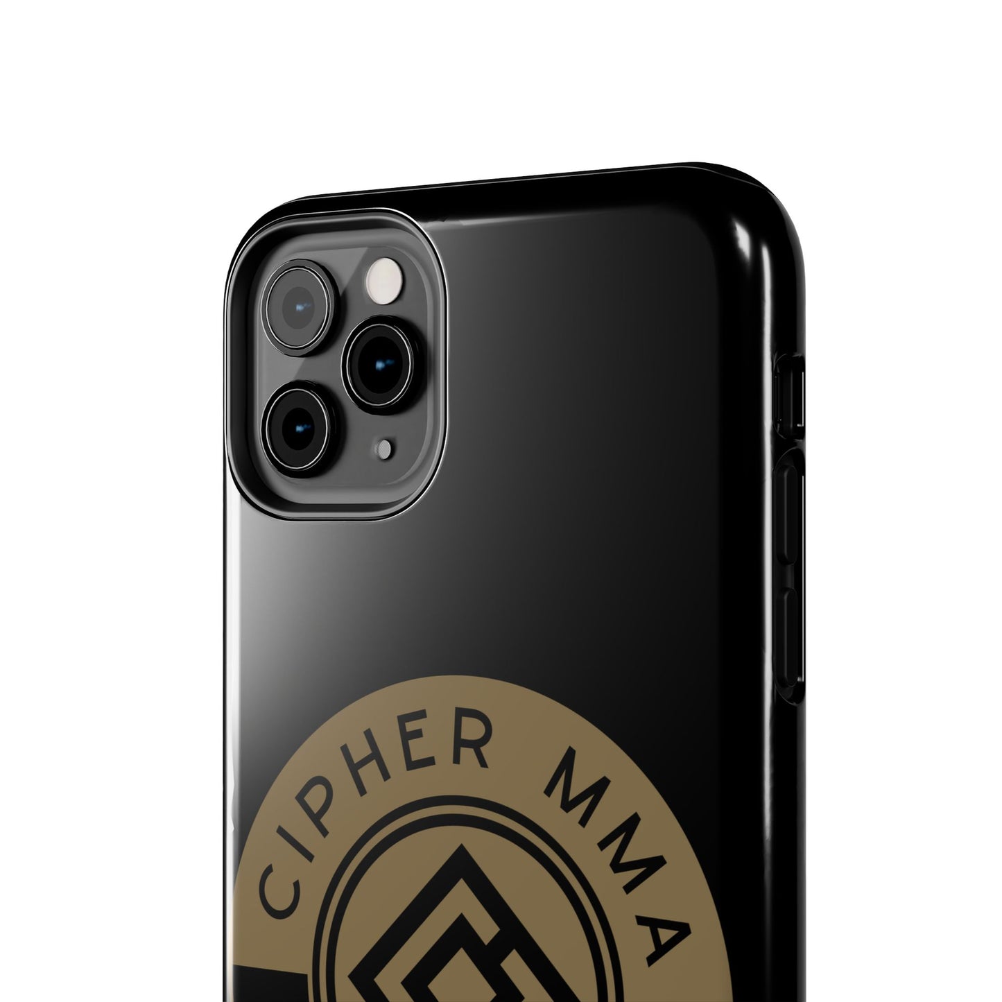 Cipher MMA Tough Phone Case — Black Protective Phone Cover with Gold Logo