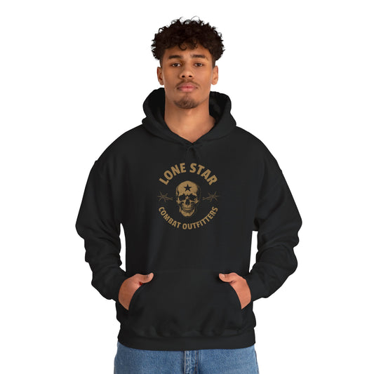 Lone Star Combat Outfitters Skull Hoodie — Military Tactical Logo Sweatshirt