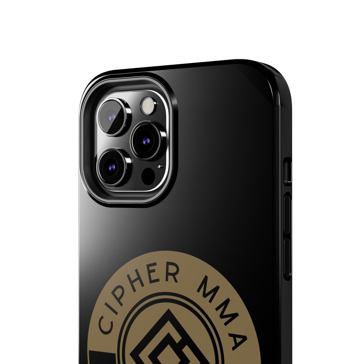 Cipher MMA Tough Phone Case — Black Protective Phone Cover with Gold Logo
