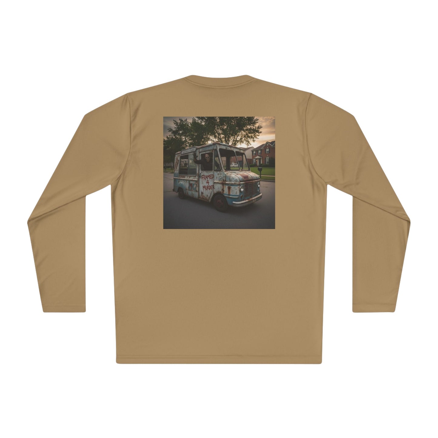 Vintage Ice Cream Truck Killer Long Sleeve Tee — Retro Photographic Tee