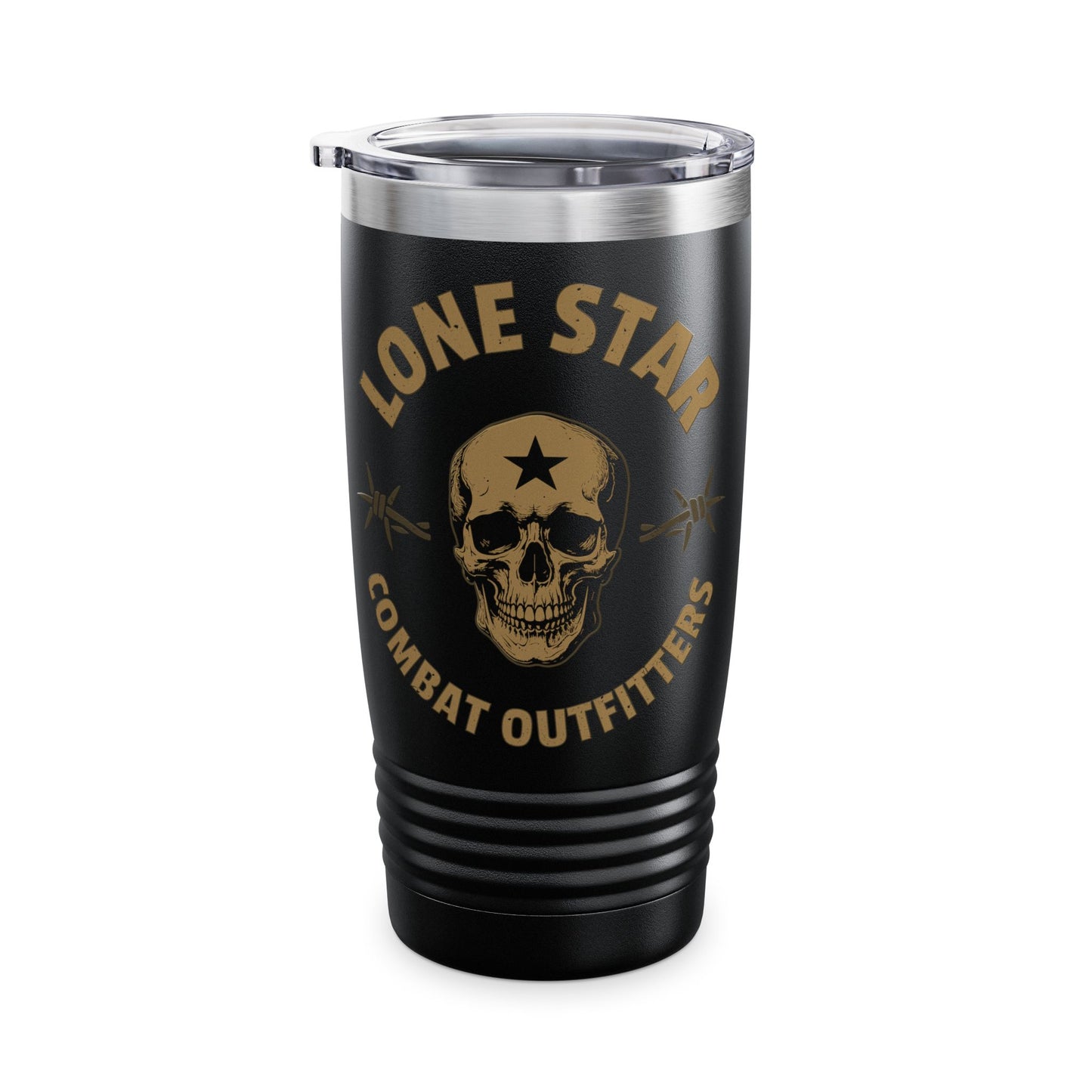 20oz Tumbler — Lone Star Combat Outfitters Skull Logo Insulated Travel Mug