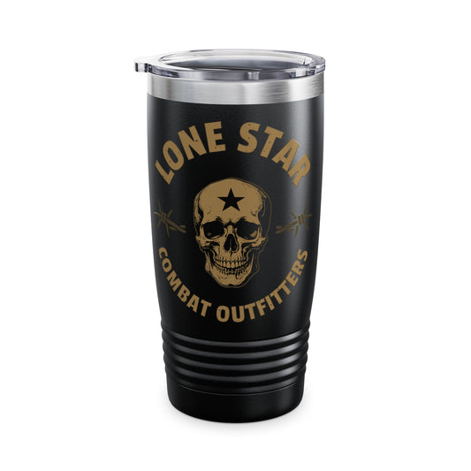 20oz Tumbler — Lone Star Combat Outfitters Skull Logo Insulated Travel Mug