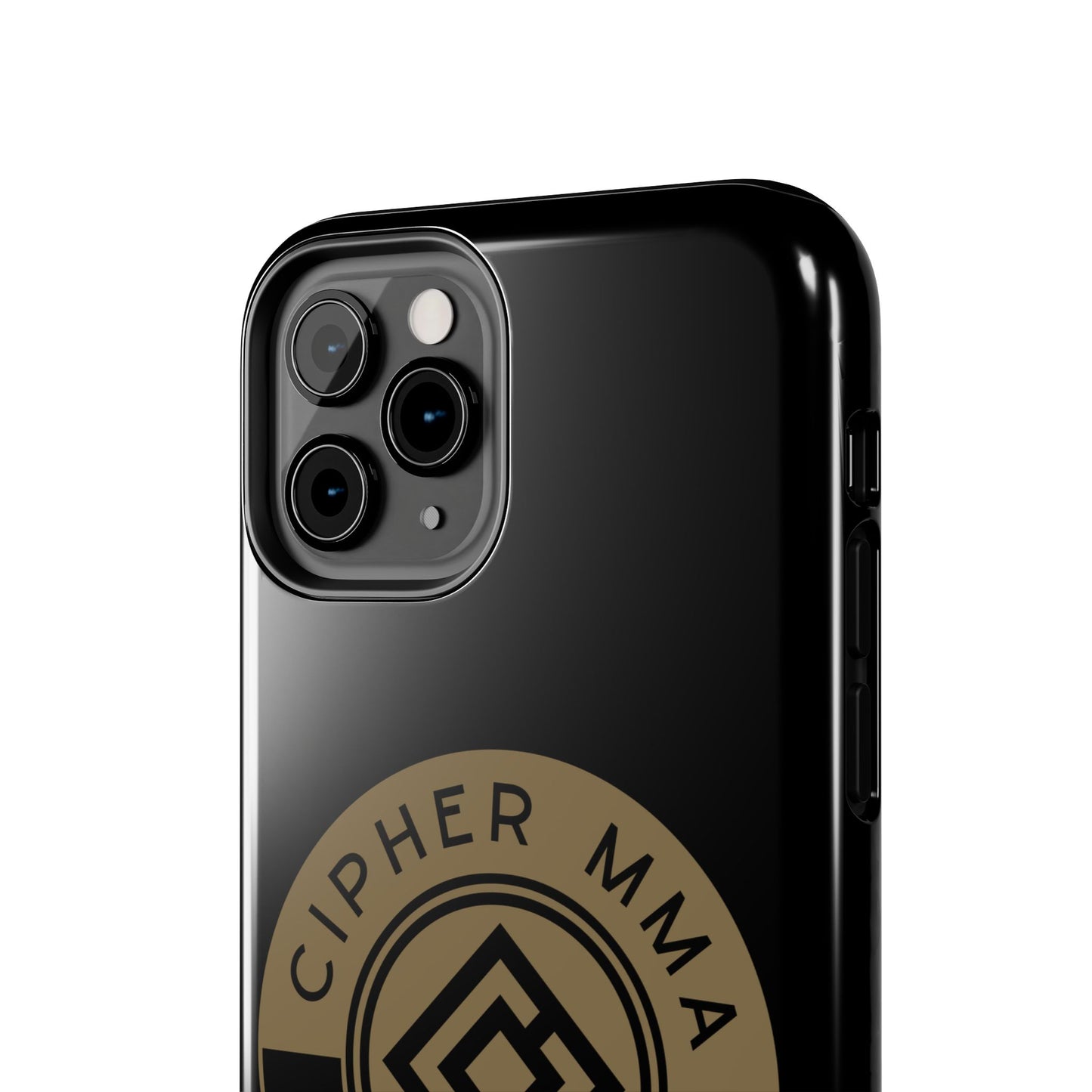 Cipher MMA Tough Phone Case — Black Protective Phone Cover with Gold Logo