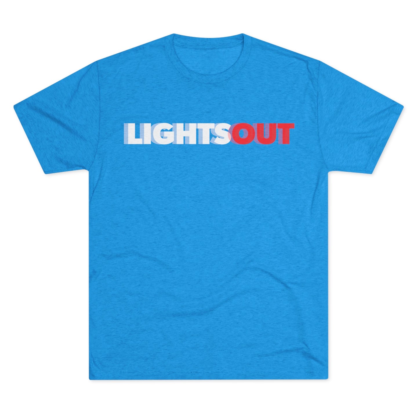 Lights Out Crew Tee (Seeing Double) — Retro Bold Logo T-Shirt