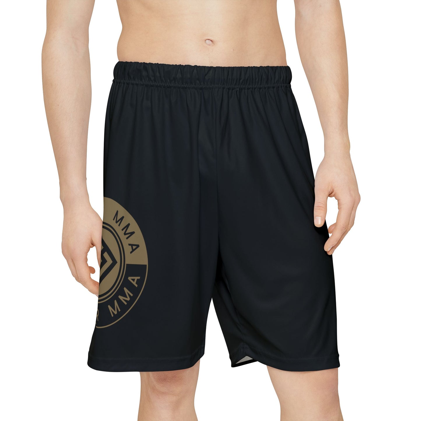 Cipher MMA Men's Athletic Shorts — Black Performance Training Shorts