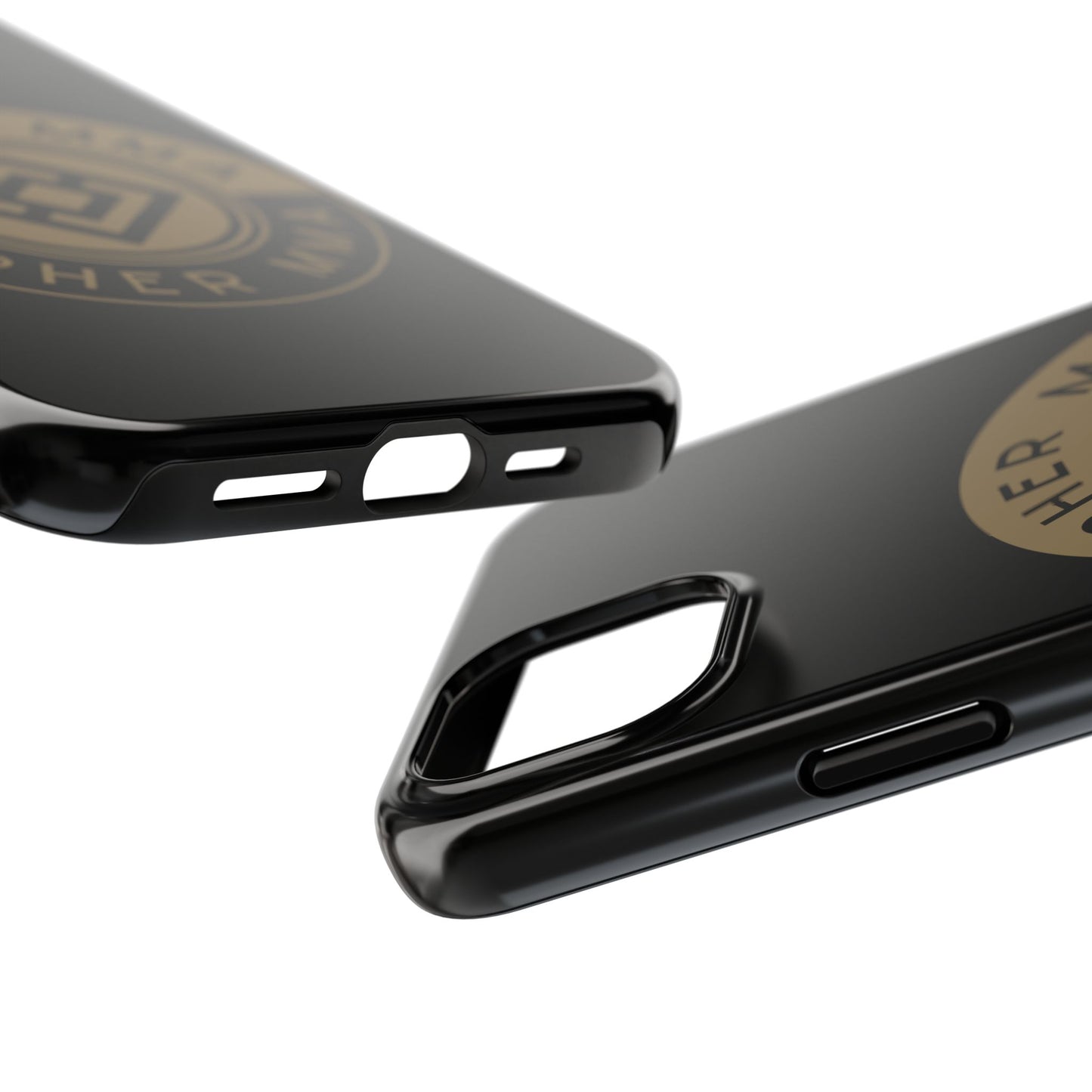 Cipher MMA Tough Phone Case — Black Protective Phone Cover with Gold Logo