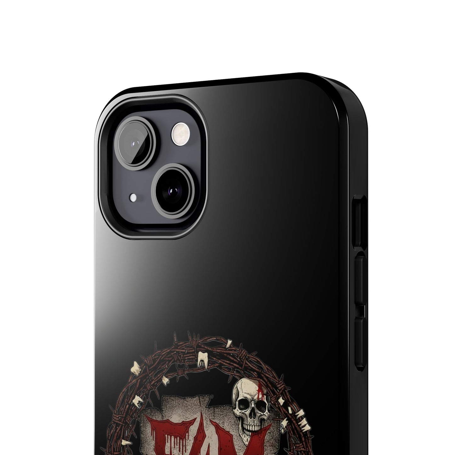 Skull Wreath "F4M" Tough Phone Case (I-Phone or Samsung) — Gothic Horror Protective Cover