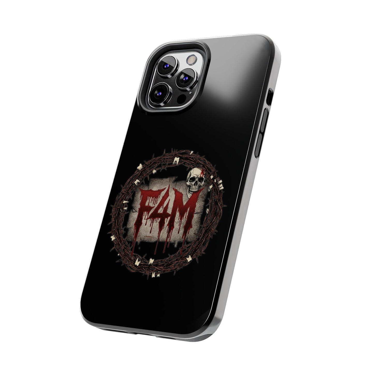 Skull Wreath "F4M" Tough Phone Case (I-Phone or Samsung) — Gothic Horror Protective Cover