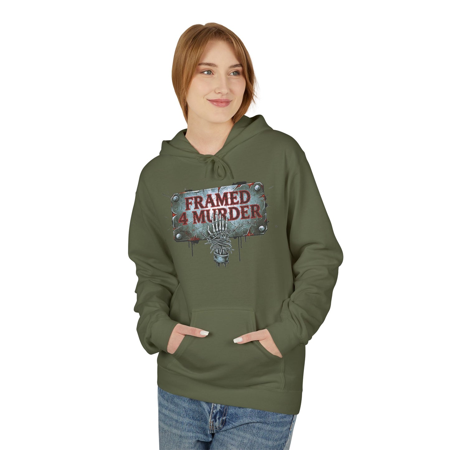 Framed 4 Murder Graphic Hoodie — Rock Band Logo Pullover