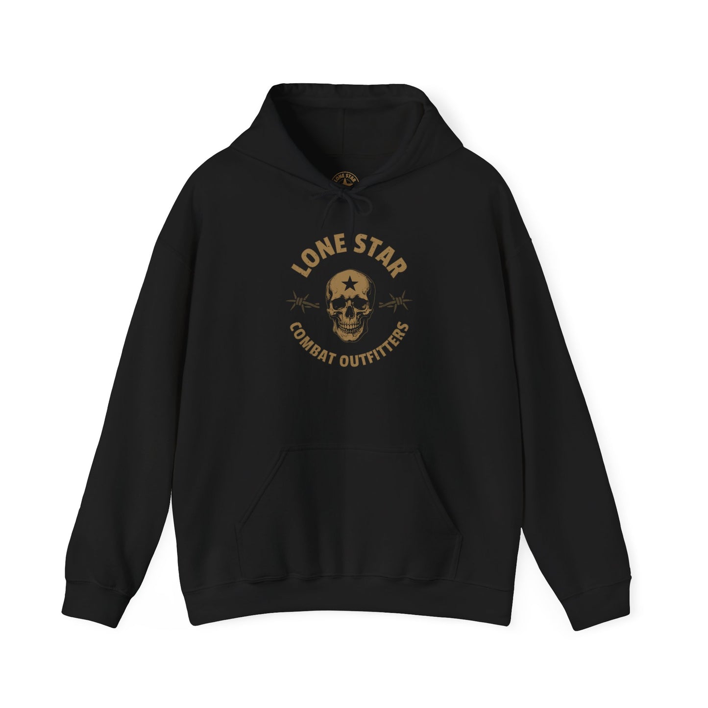 Lone Star Combat Outfitters Skull Hoodie — Military Tactical Logo Sweatshirt