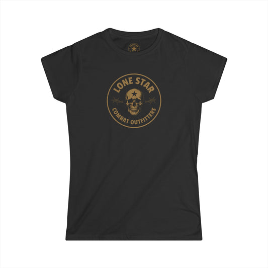 Women's Tee — Lone Star Combat Outfitters Skull Badge Graphic