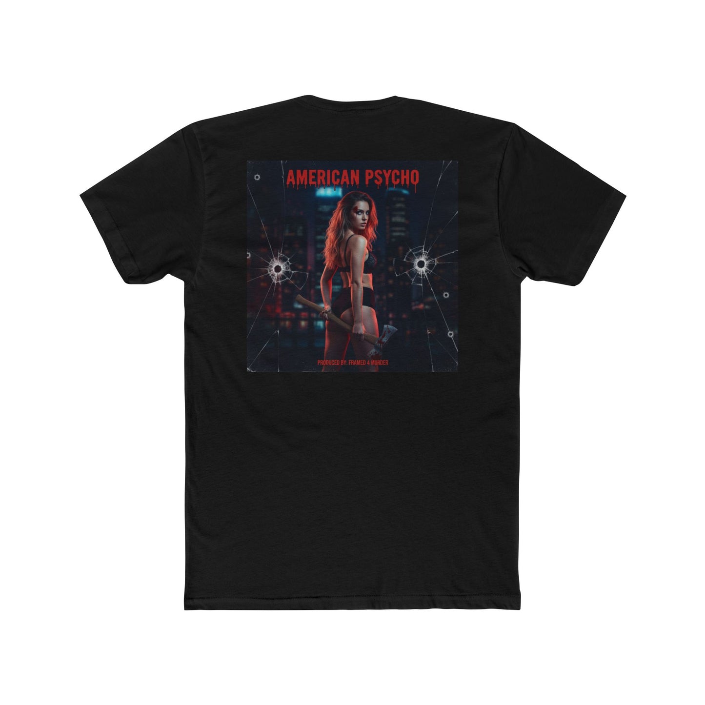 American Psycho Graphic Tee — First Album Cover from F4M
